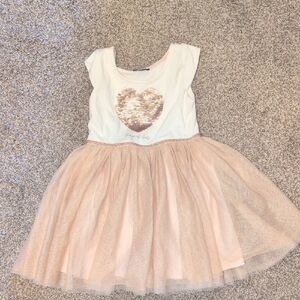 Zunie sz5 rose gold heart tutu dress